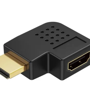 Adaptador HDMI acodado derecha 90 grados Negro
