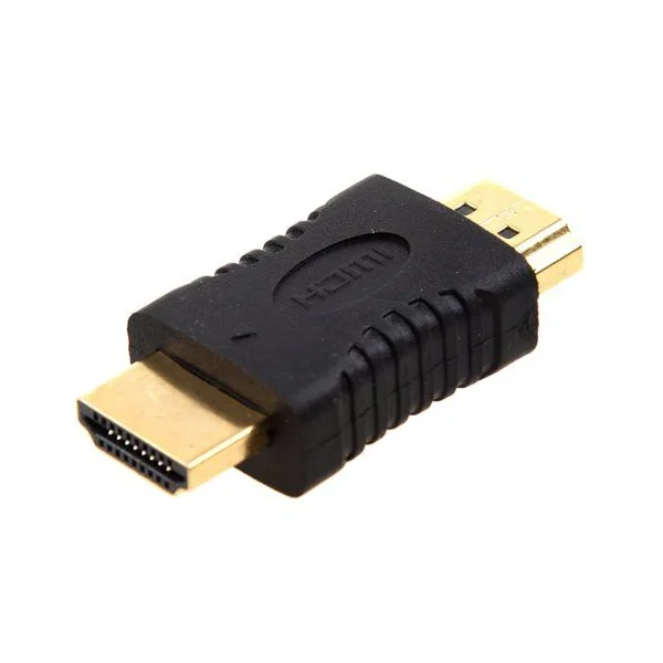 Adaptador hdmi tipo A macho-macho Negro