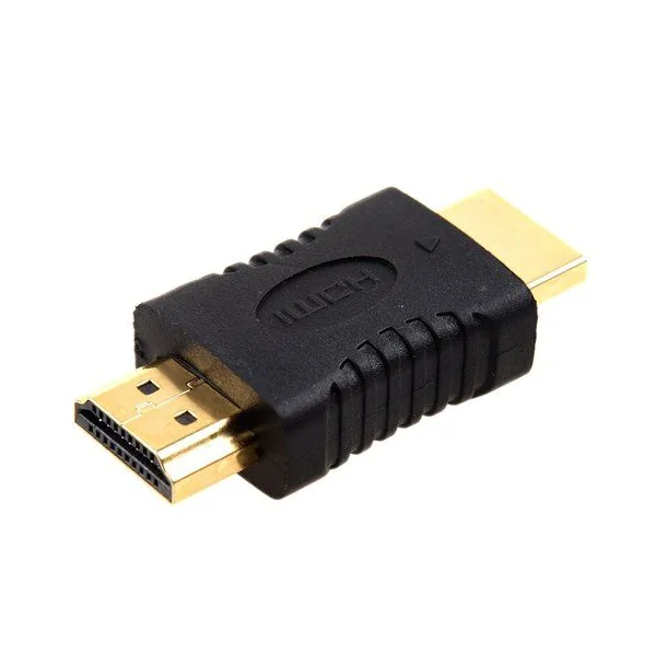 Adaptador hdmi tipo A macho-macho Negro