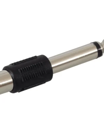 Adaptador Jack 6.5 mm A RCA mono Negro