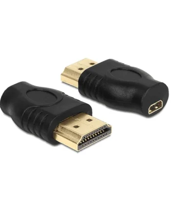 Adaptador micro hdmi hembra - hdmi macho Negro