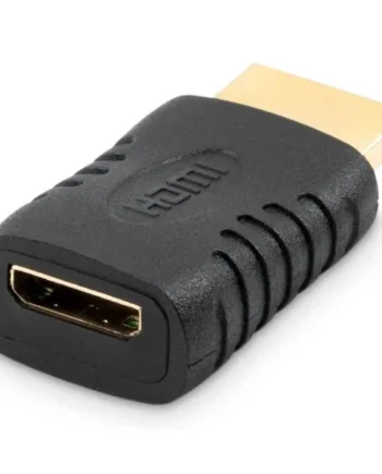 Adaptador mini hdmi hembra - hdmi macho Negro