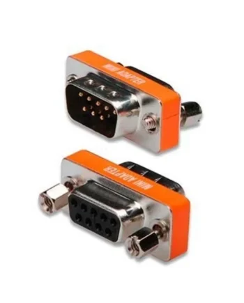Adaptador Null-Modem DB9 macho-hembra Gris