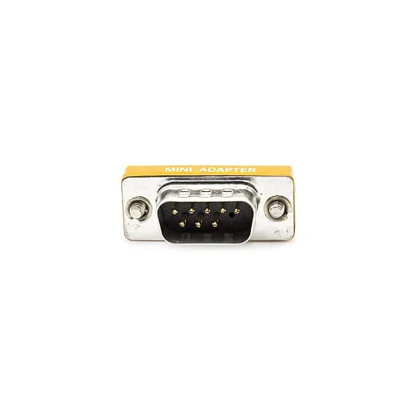 Adaptador Null-Modem DB9 macho-hembra Gris