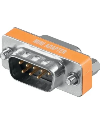 Adaptador Null-Modem DB9 macho-macho Gris