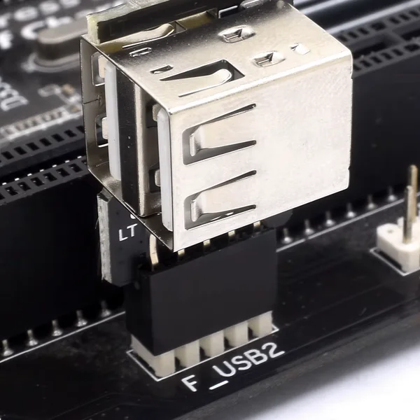 Adaptador panel frontal USB 2.0 hembra a 9 pines hembra doble izquierda