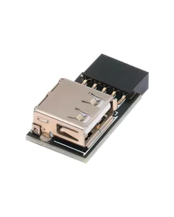 Adaptador panel frontal USB 2.0 hembra a 9 pines Izquierda