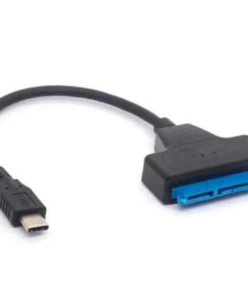 Adaptador SATA a USB-C 3.0 Discos 2.5/3.5 0.20 M Negro
