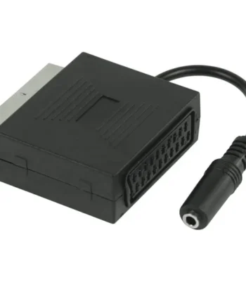 Adaptador SCART con jack audio estereo Negro