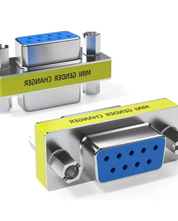 Adaptador serie RS232 DB9 hembra-hembra Gris