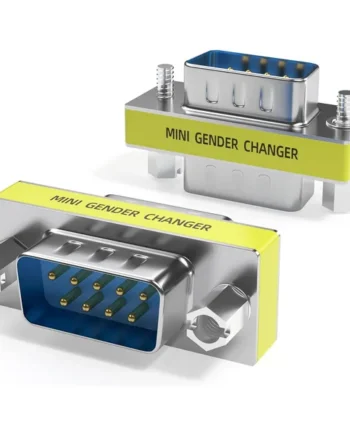 Adaptador serie RS232 DB9 macho-macho Gris