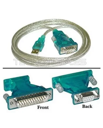 Adaptador serie USB a DB9 macho