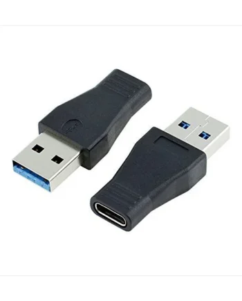 Adaptador USB 3.0 macho a USB-C hembra Negro