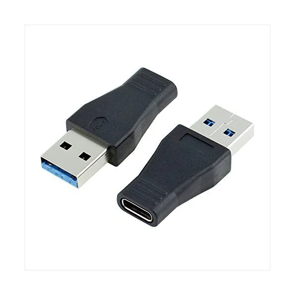 Adaptador USB 3.0 macho a USB-C hembra Negro