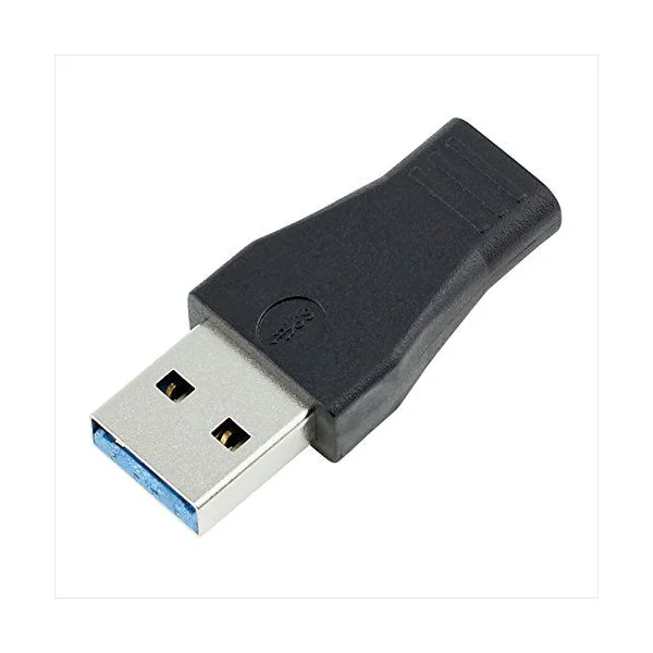 Adaptador USB 3.0 macho a USB-C hembra Negro