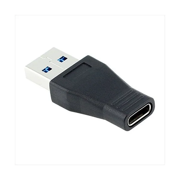Adaptador USB 3.0 macho a USB-C hembra Negro