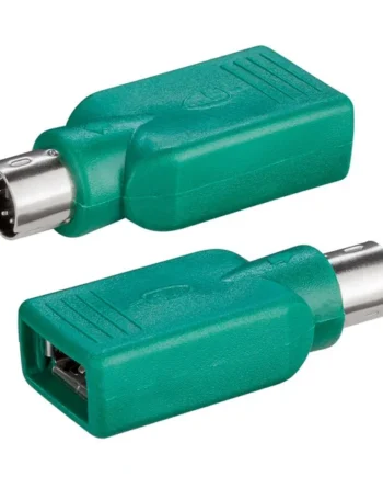 Adaptador USB a PS2 para raton Verde