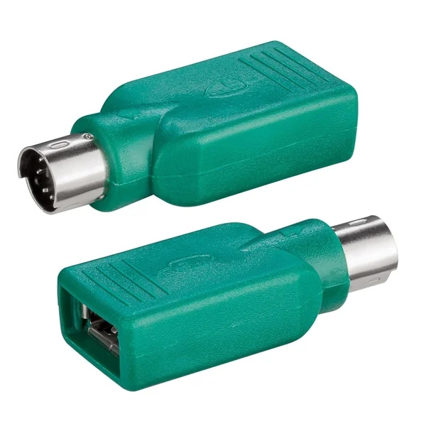 Adaptador USB a PS2 para raton Verde