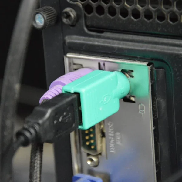 Adaptador USB a PS2 para raton Verde