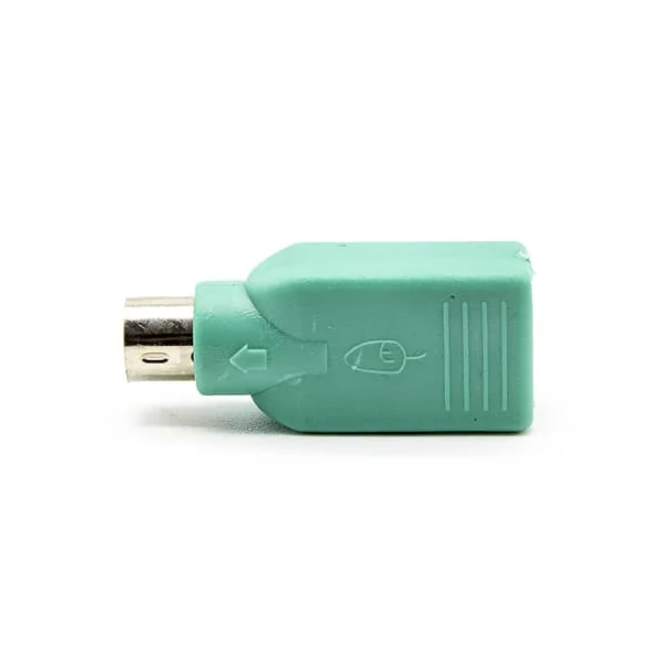 Adaptador USB a PS2 para raton Verde