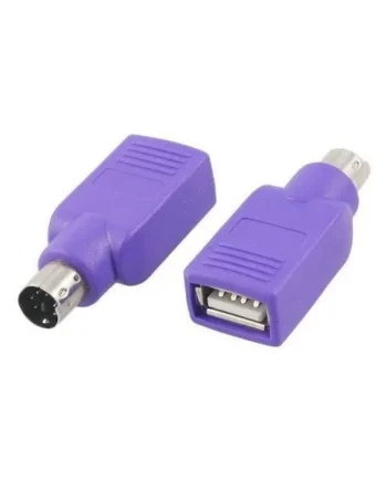 Adaptador USB a PS2 para teclado Morado