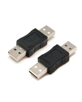 Adaptador USB Macho a USB macho Negro