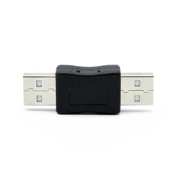 Adaptador USB Macho a USB macho Negro