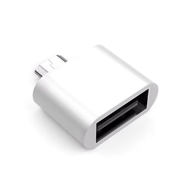 Adaptador USB tipo A hembra a micro USB macho Blanco