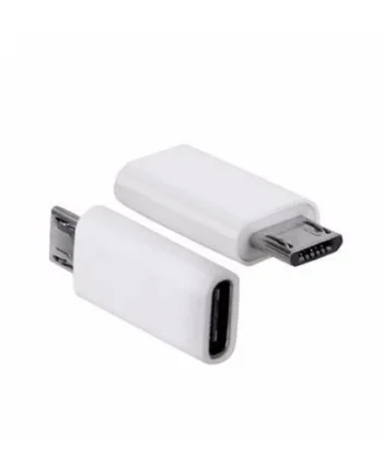 Adaptador USB tipo C 3.1 hembra a Micro USB macho Blanco