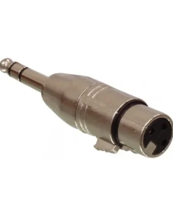 Adaptador XLR 3 Pin hembra - Jack 6.35 macho Gris