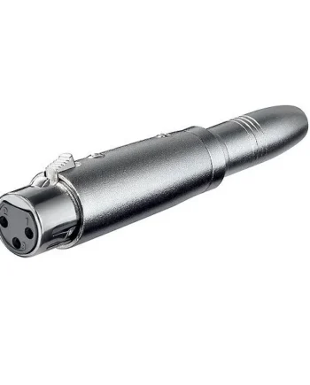 Adaptador XLR hembra a jack 6.35 hembra mono Gris