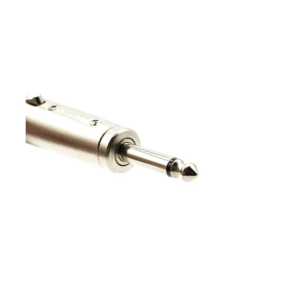 Adaptador XLR mono 3 pin hembra a jack 6.35 macho Gris
