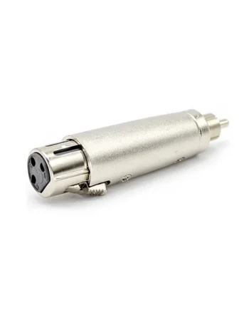 Adaptador XLR mono 3 pin hembra - RCA macho Gris
