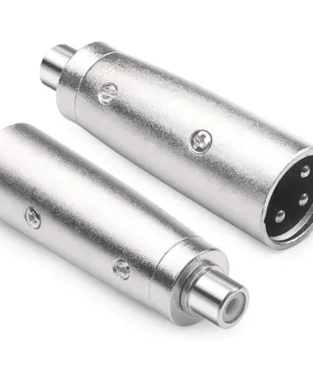Adaptador XLR mono 3 pin macho - RCA hembra Gris