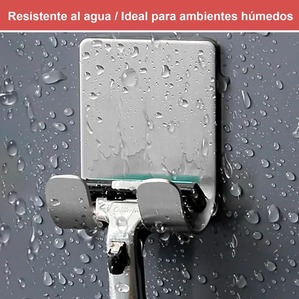 Adhesivo para afeitadora ducha pack 2uds Plateado