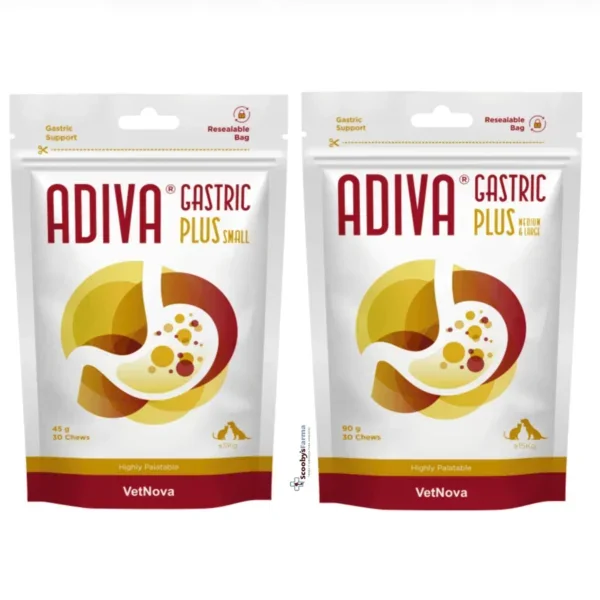 Adiva Gastric PLUS protector gástrico perros y gatos 30 chews