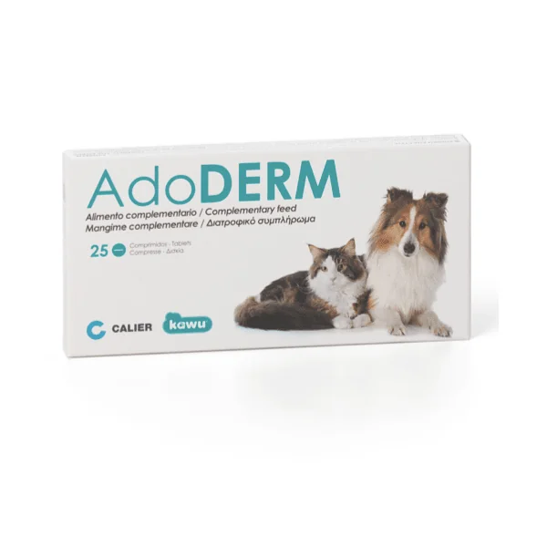 ADO DERM 25 comp con Biotina perros y gatos