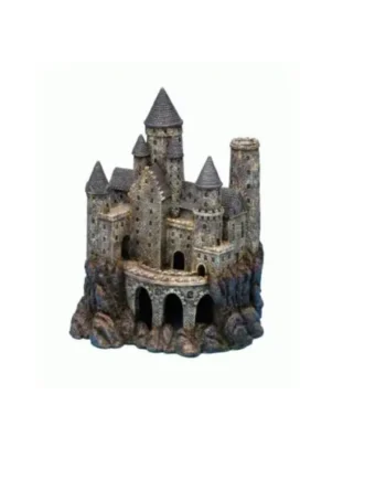 Adorno Acuario Castillo Mago 23 cm