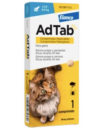 AdTab Gatos comprimidos contra pulgas garrapatas