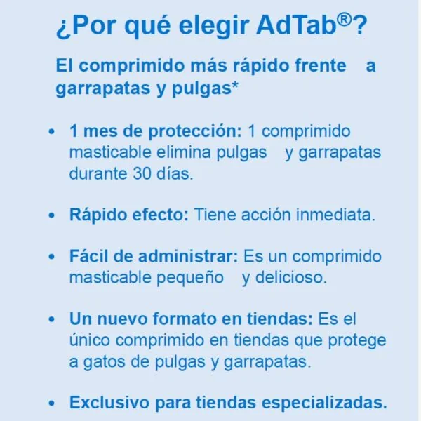 AdTab Perros pulgas garrapatas comprimidos