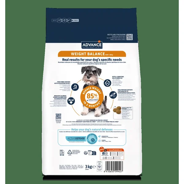 Advance Veterinary Diets Weight Balance Mini Pienso para Perros