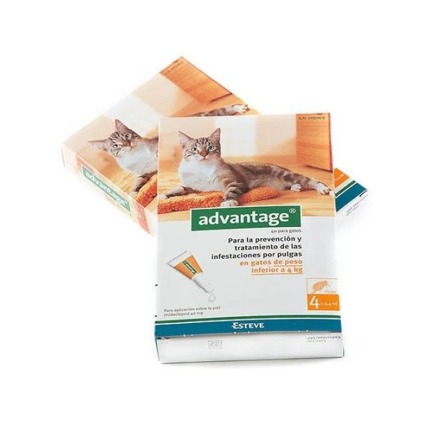 Advantage 40 4 Pipetas (- 4 kg) Gatos