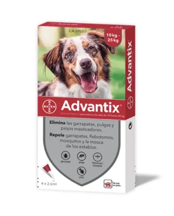 Advantix perros pipetas antiparasitarias 10-25 kg