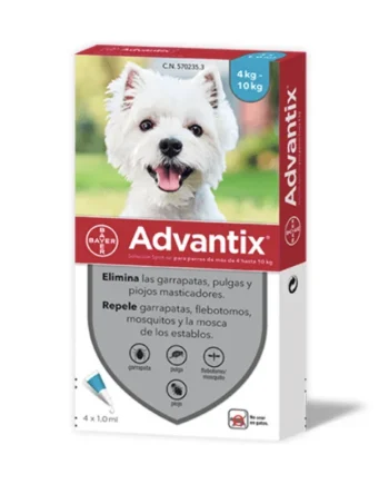 Advantix pipetas antiparasitarias perros 4-10 kg