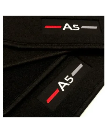 Alfombrillas Audi A5 8TA Sportback (2009 - 2017) a medida logo
