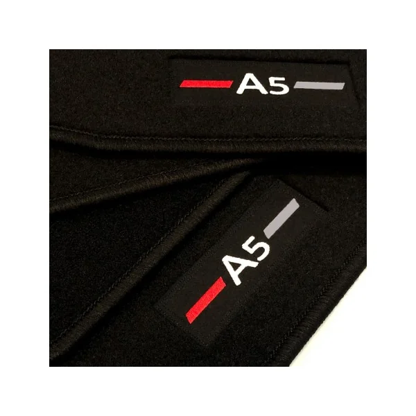 Alfombrillas Audi A5 8TA Sportback (2009 - 2017) a medida logo