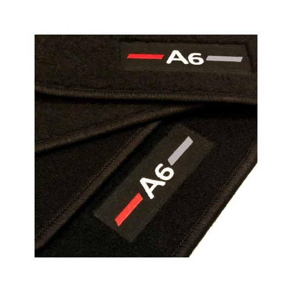 Alfombrillas Audi A6 C5 Restyling Avant (2002 - 2004) a medida logo
