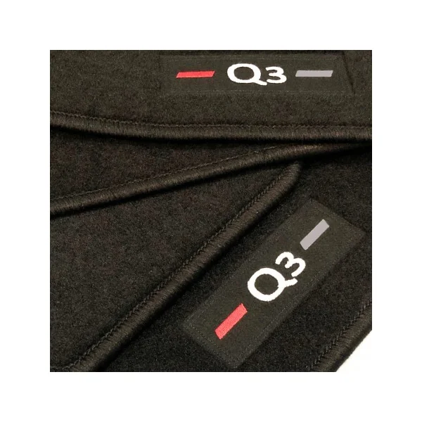 Alfombrillas Audi Q3 a medida logo (2011-2018)