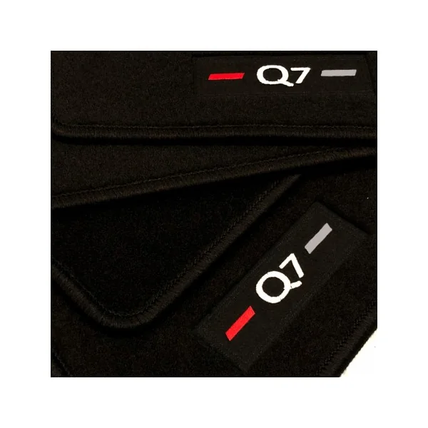 Alfombrillas Audi Q7 4L (2006 - 2015) a medida logo
