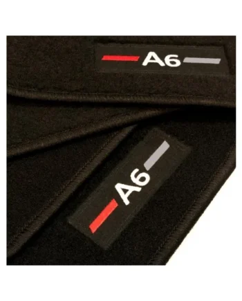 Alfombrillas Audi S6 C6 Sedán (2006 - 2010) a medida logo